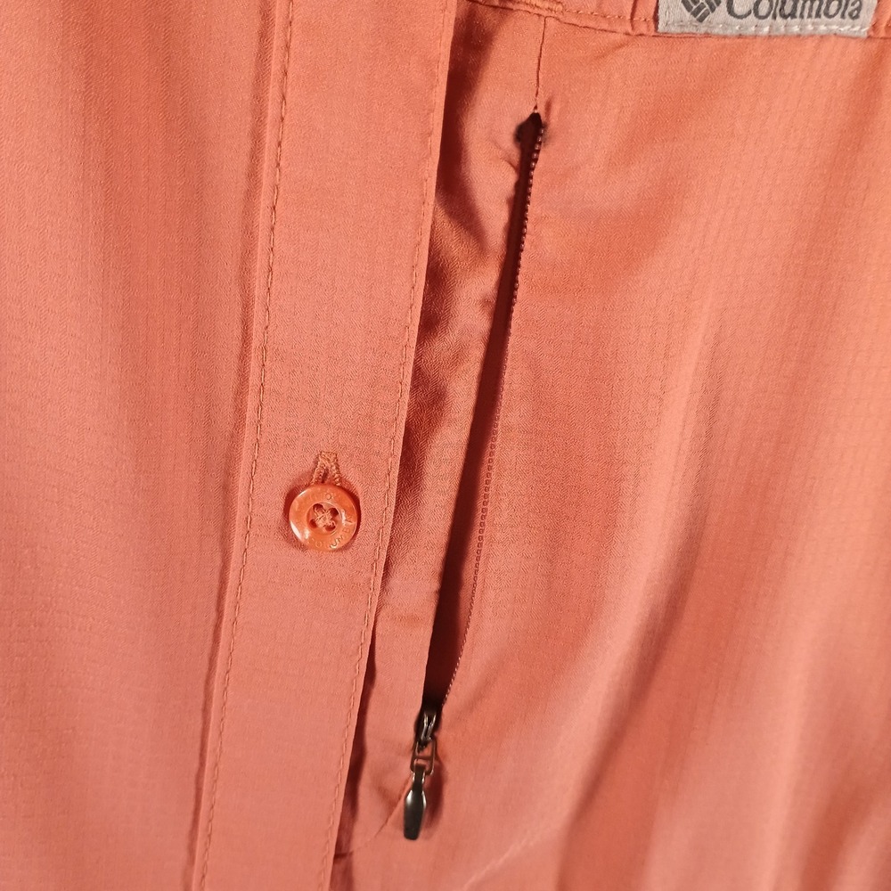 Columbia Kestrel Trail Lite Sleeveless Shirt Womens XXL 2XL Peach Pocket Vented - Picture 5 of 11
